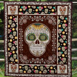 Skull Quilt Blanket Ver 32  Quilt
